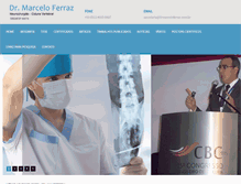 Tablet Screenshot of drmarceloferraz.com.br